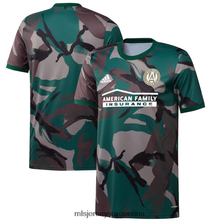 MLS Jerseys hombres camiseta de rendimiento pre-partido adidas camo 2021 del atlanta united fc 2T40R8472 jersey