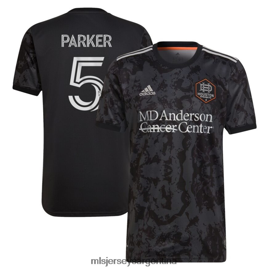 MLS Jerseys hombres houston dynamo fc tim parker adidas negro 2022 camiseta réplica del jugador de la ciudad del bayou 2T40R81027 jersey
